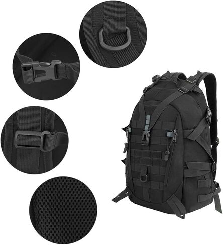 حقيبة ظهر تكتيكية من LOCAL LION، حقائب ظهر للمشي لمسافات طويلة سعة 30 لتر، حقيبة ظهر للسفر للتخييم والمشي لمسافات طويلة في الهواء الطلق in Kuwait