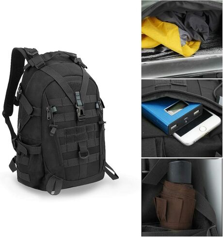 حقيبة ظهر تكتيكية من LOCAL LION، حقائب ظهر للمشي لمسافات طويلة سعة 30 لتر، حقيبة ظهر للسفر للتخييم والمشي لمسافات طويلة في الهواء الطلق in Kuwait