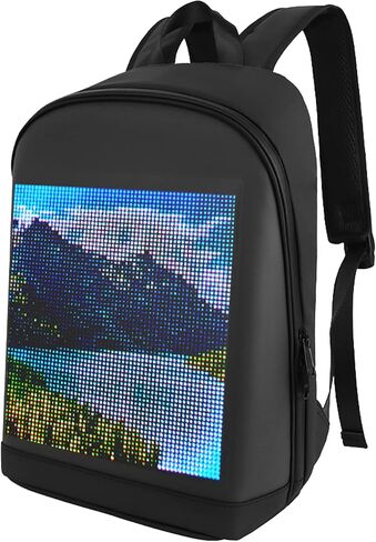 LIXADA LED Color Screen Customizable Backpack Travel Bag Pack Bag for Men Women in Saudi Arabia