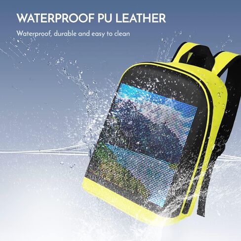 LIXADA LED Color Screen Customizable Backpack Travel Bag Pack Bag for Men Women in Saudi Arabia