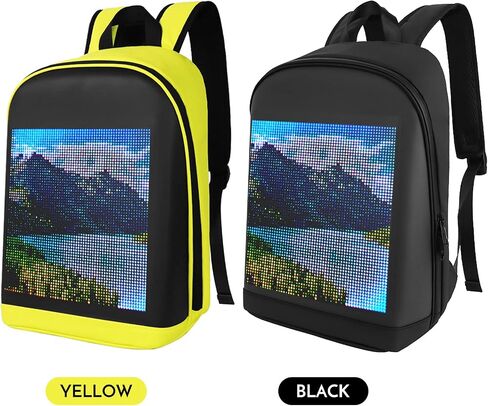 LIXADA LED Color Screen Customizable Backpack Travel Bag Pack Bag for Men Women in Saudi Arabia