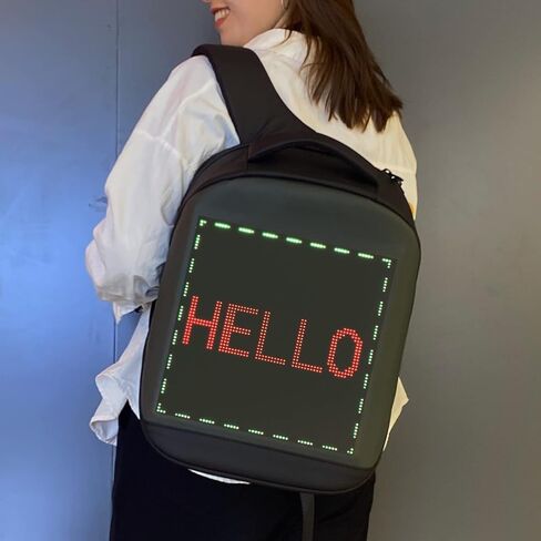 LIXADA LED Color Screen Customizable Backpack Travel Bag Pack Bag for Men Women in Saudi Arabia