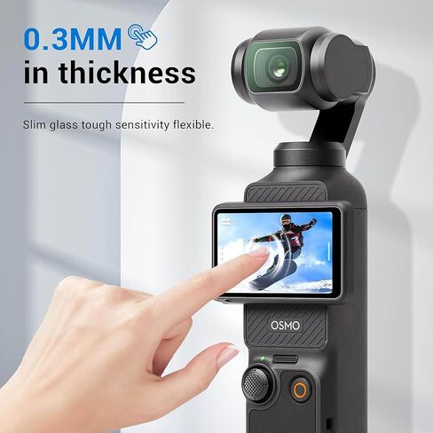 UnisonPet 6pcs Screen Protector for DJI Osmo Pocket 3 Osmo Pocket 3 Screen Protector with The Tempered Film of the Screen+Tempered Film of the Lens*3 9H Hardness Scratch Resistant in Kuwait