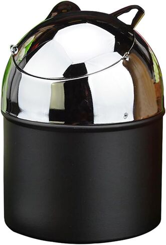 Black Metal Ashtray with Lid in Saudi Arabia