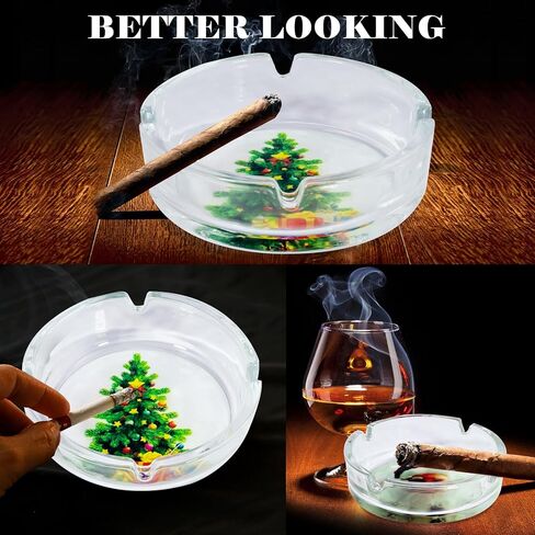 منفضة سجائر زجاجية Aqfkl مع غطاء للسجائر، منافض سجائر منزلية لمدخني الأعشاب، منفضة سجائر بدون دخان في الأماكن المغلقة، منفضة سجائر سيجار، منافض سجائر مقاومة للرياح للفناء الخارجي في الهواء الطلق in Kuwait