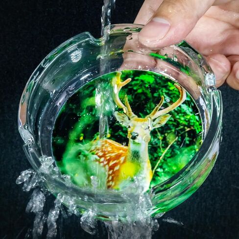 منفضة سجائر زجاجية Aqfkl مع غطاء للسجائر، منافض سجائر منزلية لمدخني الأعشاب، منفضة سجائر بدون دخان في الأماكن المغلقة، منفضة سجائر سيجار، منافض سجائر مقاومة للرياح للفناء الخارجي في الهواء الطلق in Kuwait