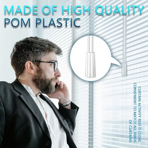 BLMHTWO 2 Pack Blind Wand Vertical Blinds Replacement Parts Blind Stick with Hook and Grip Long Clear Acrylic Window Blind Tilt Wand Rod for Home Office Blind Opener (12 inch) in Saudi Arabia