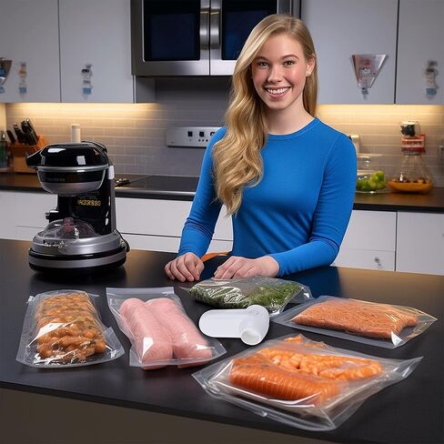 سدادة تفريغ كهربائية لبرطمان ماسون، طقم آلة ختم تفريغ الهواء لمضخة تفريغ محمولة لختم جرة ماسون، مع 20 قطعة من أكياس سحاب سو فيد ومجموعة سدادة تفريغ جرة ماسون in Kuwait