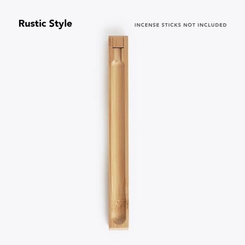 حامل بخور من الخيزران الطبيعي من شريحة من الخير للعلاج العطري والتأمل - تصميم مستدام ومتعدد الاستخدامات لعصي البخور بحجم 1 مم - مصنوع بشكل جميل للمنزل والمكتب in Kuwait