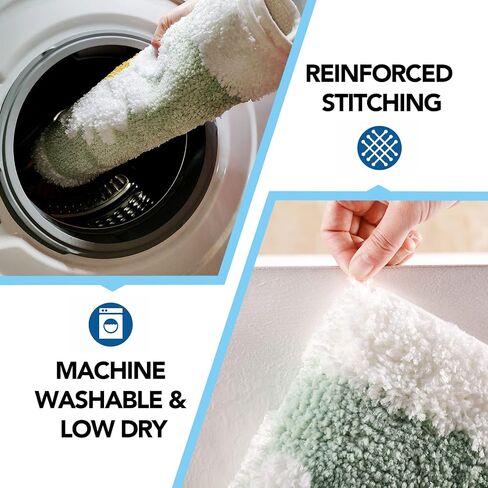 Pink Bathroom Rug, Ultra Soft Microfiber Shaggy Bathroom Mats, 17''x 25'', Extra Absorbent Bath Rugs, Machine Washable/Dry, Non-Slip Bathroom Carpet for Tub, Bathroom and Shower in Saudi Arabia