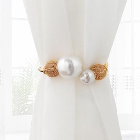 T Tulead Curtain Tiebacks Curtain Holdbacks Alloy Drapery Tie Backs 70mm Diameter Window Drapery Holdbacks 2PCS (Style 1) in Saudi Arabia