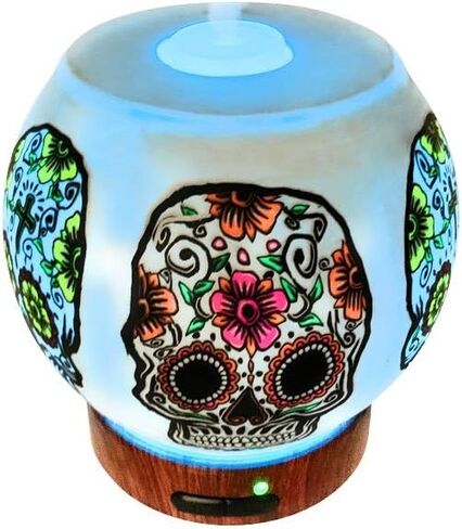 موزع روائح الزيوت العطرية EssentialLitez مصنوع يدويًا بالموجات فوق الصوتية سعة 120 مل، مرطب رذاذ بارد بالزيوت العطرية مع وضع رذاذ قابل للتعديل، إيقاف تلقائي و7 أضواء LED متغيرة (همسة) in Saudi Arabia