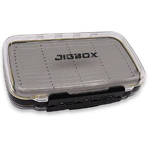JIGBOX Fishing Jig Organizer - Holds 50+ Jigs - Double Sided - for Jig Heads and Tungsten Jigs, Black, Yellow in Saudi Arabia