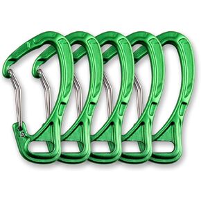 CRAZY SHARK Fishing Aluminum Alloy Carabiner Keychain Outdoor Camping Climbing Snap Clip Lock Buckle Hook Fishing Tool