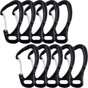CRAZY SHARK Fishing Aluminum Alloy Carabiner Keychain Outdoor Camping Climbing Snap Clip Lock Buckle Hook Fishing Tool in Saudi Arabia