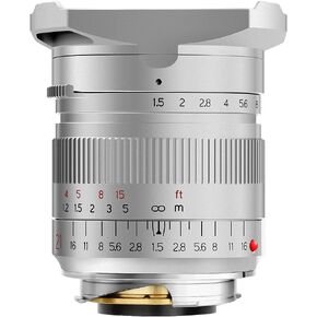 عدسة TTArtisan 21 مم F1.5 بزاوية واسعة كاملة الشهرة لكاميرات Leica M-Mount مثل M2 M3 M4 M9 M10 فضية in Kuwait