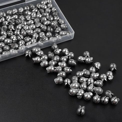 200PCS Removable Split Shot Sinker Fishing Weight Sinkers Round Split Shot Fishing Egg Weight Shot Sinkers for Fishing … in Saudi Arabia