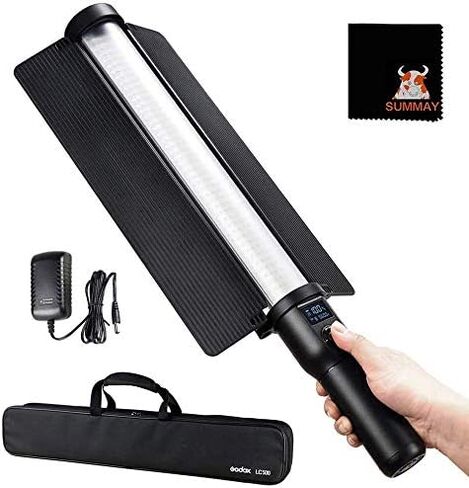 عصا إضاءة GODOX LC500 516 خرز مصباح تصوير محمول مع درجة حرارة لون باردة ودافئة للعيش، صورة شخصية، المنتج، تصوير الزفاف، التخييم. (LC500) in Saudi Arabia