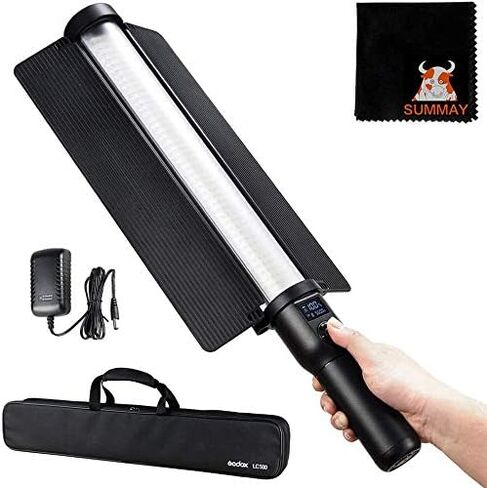 عصا إضاءة GODOX LC500 516 خرز مصباح تصوير محمول مع درجة حرارة لون باردة ودافئة للعيش، صورة شخصية، المنتج، تصوير الزفاف، التخييم. (LC500) in Saudi Arabia