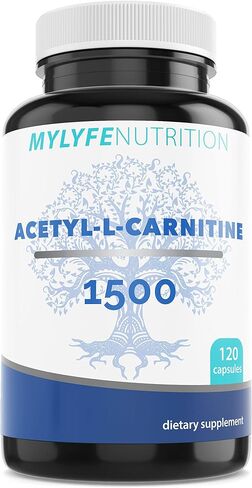 My Lyfe Nutrition Acetyl L-Carnitine 1500mg Capsules, Energy Management Supplements, Non-GMO and Gluten-Free, Metabolism Support for Men and Women, 120 Veggie Capsules in Saudi Arabia