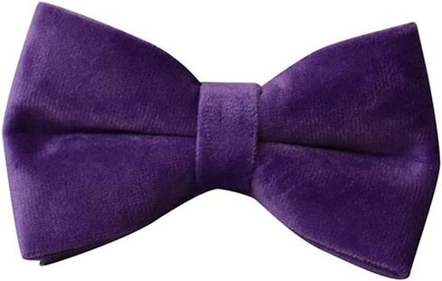 Love Dream Bow tie Dog Collar, Velvet Dog Collars with Detachable Bowtie Metal Buckle, Soft Comfortable Adjustable Bow Tie Collars for Small Medium Large Dogs (Large, Dark Purple) in Saudi Arabia