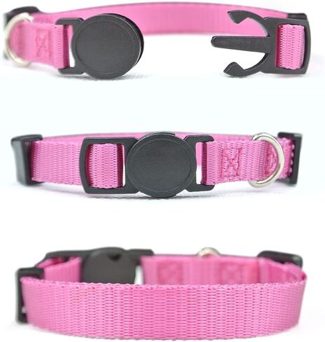 أطواق تعريف الجراء، 15 قطعة من أطواق الجراء المصنوعة من النايلون الناعم، أطواق آمنة قابلة للفصل لفضلات الإنجاب للجراء حديثي الولادة - مجموعة من 15 قطعة (متوسطة 8.5 بوصة - 13.0 بوصة) in Kuwait