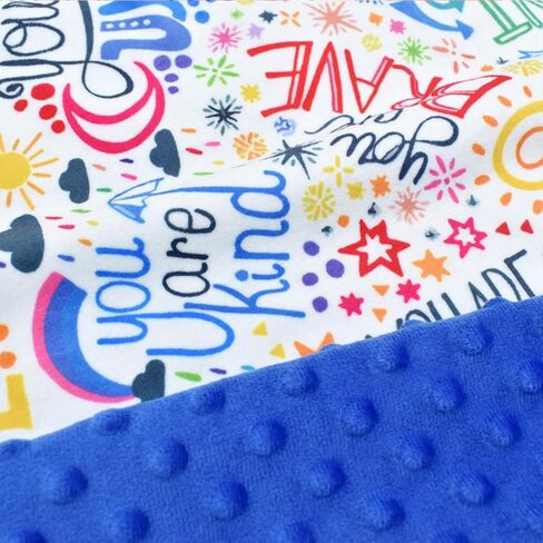 بطانية Winmany للأطفال من القطيفة للأولاد والبنات، بطانيات مينكي ناعمة، غطاء منقط، طبقة مزدوجة، بطانية حيوانات دافئة للأطفال الصغار لهدايا استحمام سرير الأطفال (قوس قزح) in Kuwait