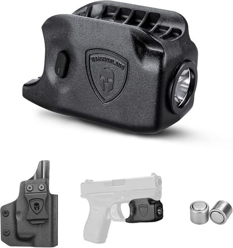 WARRIORLAND Mini Gun Light مع حافظة Kydex مصممة خصيصًا: مسدس G42، 150 لومن G42 مصباح مسدس، مصباح يدوي تكتيكي LED SL-1 مسدس خفيف in Kuwait