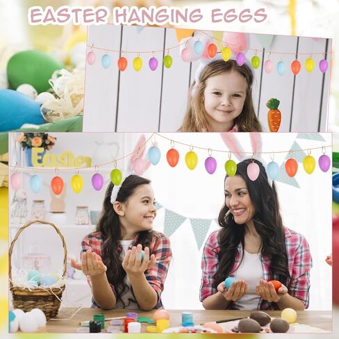 Chezmax 91PCS Mini Valentine’s Ornaments for Small Tree Valentines Mini Ornaments Valentine's Day Heart Ornaments Easter Egg Hanging Ornaments St. Patrick's Day Shamrock Ornaments for Mini Tree in Saudi Arabia