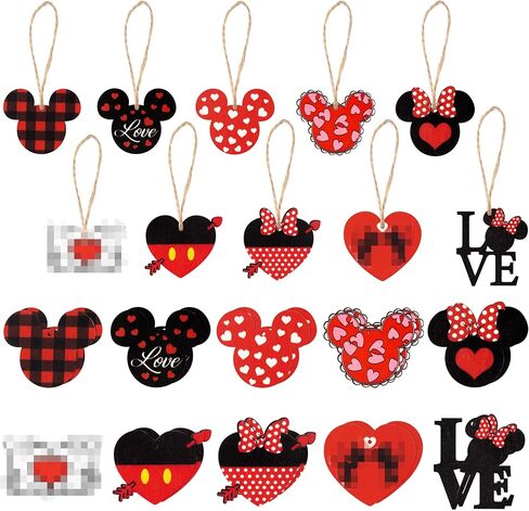 Valentines Mouse Decor Hanging Ornaments in Kuwait