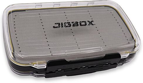 JIGBOX Fishing Jig Organizer - Holds 50+ Jigs - Double Sided - for Jig Heads and Tungsten Jigs, Black, Yellow in Saudi Arabia