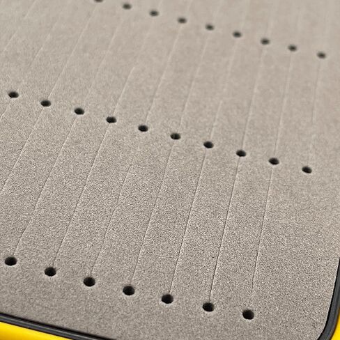 JIGBOX Fishing Jig Organizer - Holds 50+ Jigs - Double Sided - for Jig Heads and Tungsten Jigs, Black, Yellow in Saudi Arabia