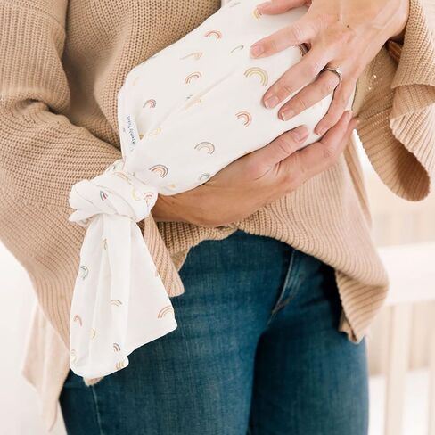 Freshly Picked Swaddle Blanket, One-Size-fits-All, Rainbows in Saudi Arabia