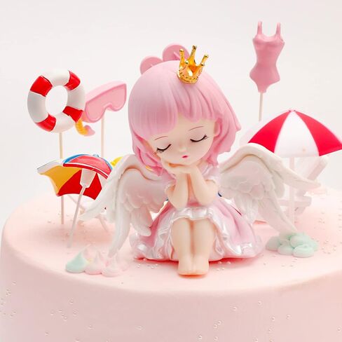 زينة كيك للبنات الصغيرات لتزيين الكيك وتزيين الكيك بشكل جميل على سطح المكتب وتزيين الكيك وتزيين السيارة والمنزل in Kuwait