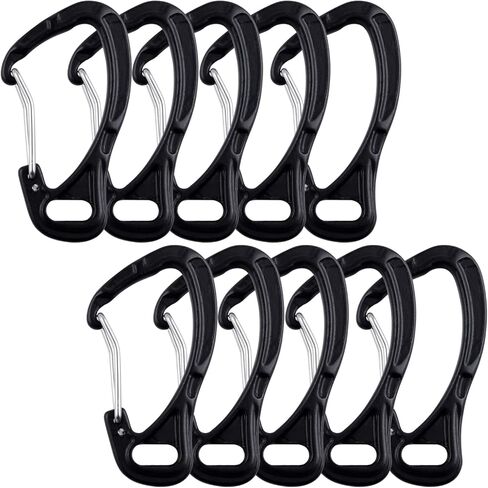 CRAZY SHARK Fishing Aluminum Alloy Carabiner Keychain Outdoor Camping Climbing Snap Clip Lock Buckle Hook Fishing Tool in Saudi Arabia