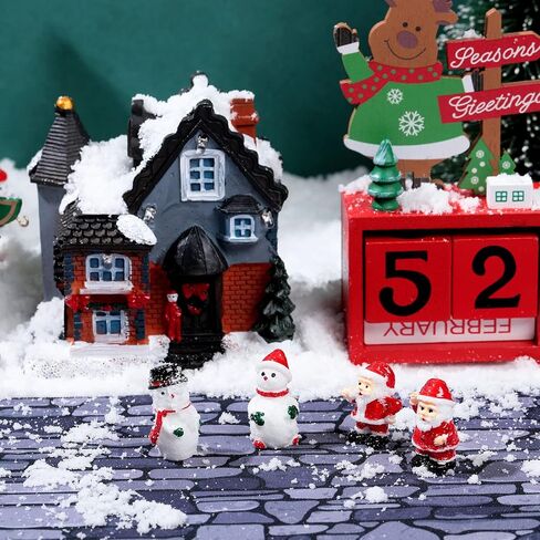 Marspark Christmas Village Accessories 5 x 50 Inch Christmas Miniature Road Village Street Mat Xmas Village Snow Street Decorations for Little Village Landscape(Red Brick Style) in Saudi Arabia