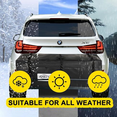 اي ان ال يو لود حقيبة حمل البضائع من هيتش، حقيبة حمل بضائع مقاومة للماء للشاحنات والسيارات والشاحنات (أسود، 54 انش × 21 انش × 20 انش) in Kuwait