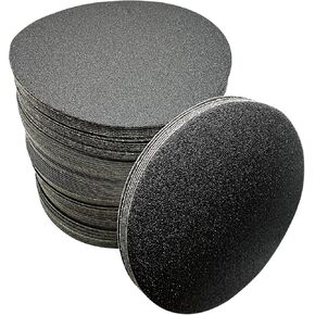 NexGrit Abrasives 100Pc 5 inch Sanding Disc Hook and Loop Backing - 80-800 GRIT Wet Dry Sandpaper - No Hole Silicon Carbide Sandpaper - Waterproof Hook and Loop Sanding Disc Assorted Grit Sandpaper in Saudi Arabia