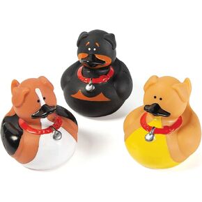 Fun Express Dog Rubber Duckies - Set of 12 Ducks - Party Favors and Giveaways in Kuwait