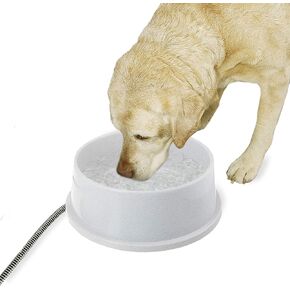 K&H Pet Products Thermal-Bowl Outdoor Heated Cat & Dog Water Bowl Granite 1.5 Gallons in Saudi Arabia