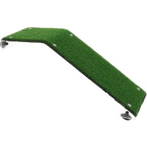 XMHF Artificial Turtle Ladder Basking Platform Aquarium Fish Tank Plastic Grass Animal Reptile Pier Green