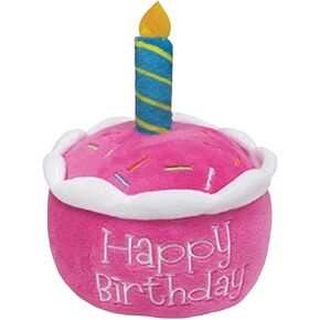 Glow Pups Birthday Toys for Dogs, Dog Birthday Present, Dog First Birthday, Birthday Gifts for Dogs, Pet Birthday Gifts (Blue Birthday Cupcake)
