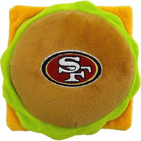 Pets First NFL Pittsburgh Steelers Stadium Cheese Burger Plush Dog & Cat Squeak Toy with Beautiful Team Name & Logo in Kuwait