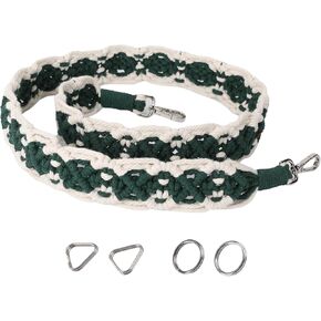 حزام كاميرا HOMEGYMFREE Macrame، حزام كتف للكاميرا DSLR/SLR مقاس 46 بوصة × 1.57 بوصة، حزام حقيبة منسوج للنساء in Kuwait