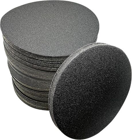 NexGrit Abrasives 100Pc 5 inch Sanding Disc Hook and Loop Backing - 80-800 GRIT Wet Dry Sandpaper - No Hole Silicon Carbide Sandpaper - Waterproof Hook and Loop Sanding Disc Assorted Grit Sandpaper in Saudi Arabia