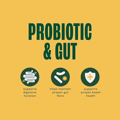 فورتيفاي بروبيوتيك للكلاب - مكملات صحة الأمعاء والبروبيوتيك للحيوانات الأليفة مع البريبايوتكس والألياف وجذور الهندباء والقرع I للإسهال ونباتات الأمعاء ودعم الجهاز الهضمي، 6 سلالات مسبقة ومضغ البروبيوتيك للكلاب، 90 قيراط in Kuwait