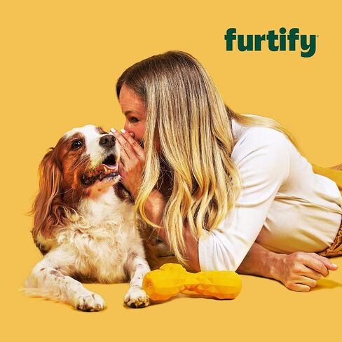 فورتيفاي بروبيوتيك للكلاب - مكملات صحة الأمعاء والبروبيوتيك للحيوانات الأليفة مع البريبايوتكس والألياف وجذور الهندباء والقرع I للإسهال ونباتات الأمعاء ودعم الجهاز الهضمي، 6 سلالات مسبقة ومضغ البروبيوتيك للكلاب، 90 قيراط in Kuwait