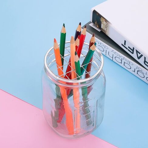 ASTER 8 Pieces Mason Jar Flower Insert Lid for Wide Mouth Canning Jars Flower Lid Insert with Square Grids for Fixing Plants Flower Arrangement, Vase Decoration Accessories in Saudi Arabia