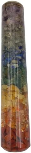 GEMSCITE Seven Chakra Orgonite Massage Wand Crystal Healing Reiki Feng Shui Gift Positive Energy Metaphysical in Kuwait