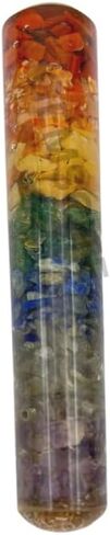 GEMSCITE Seven Chakra Orgonite Massage Wand Crystal Healing Reiki Feng Shui Gift Positive Energy Metaphysical in Kuwait